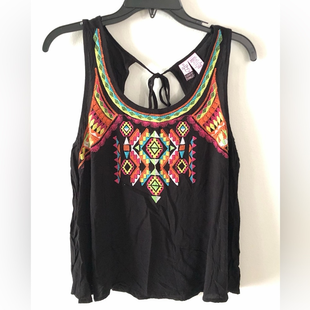 Love On A Hanger Embroidered Tank Top